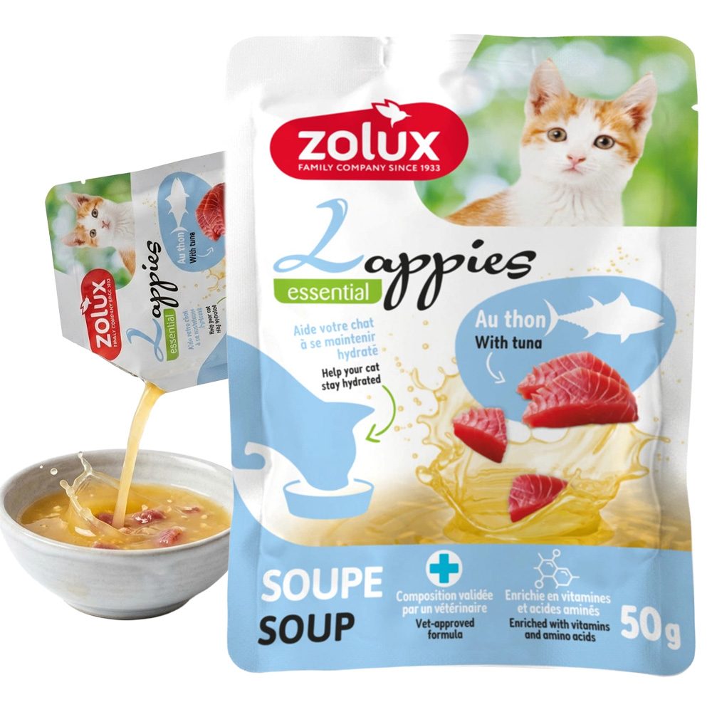 Przysmak dla Kota Lappies Zupa z Tuńczykiem 12x50g ZOLUX